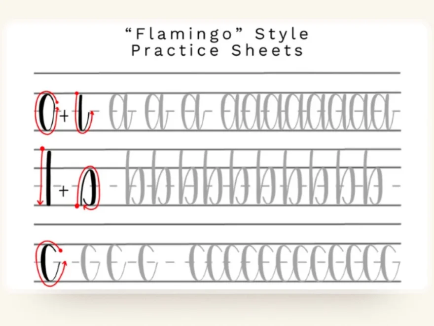 20 Best Calligraphy Practice Sheets