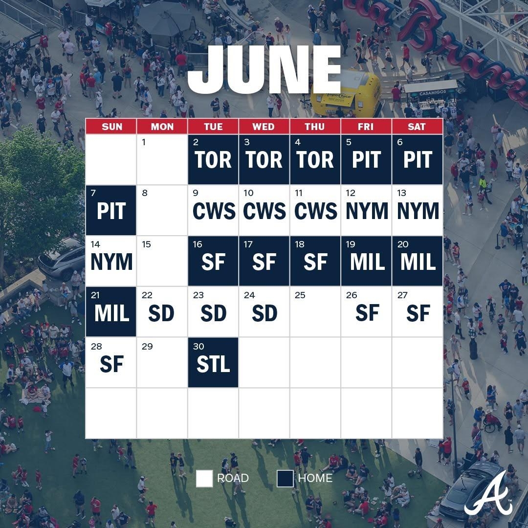 Printable Atlanta Braves 2026 Schedule Printable Atlanta Braves 2026 Schedule