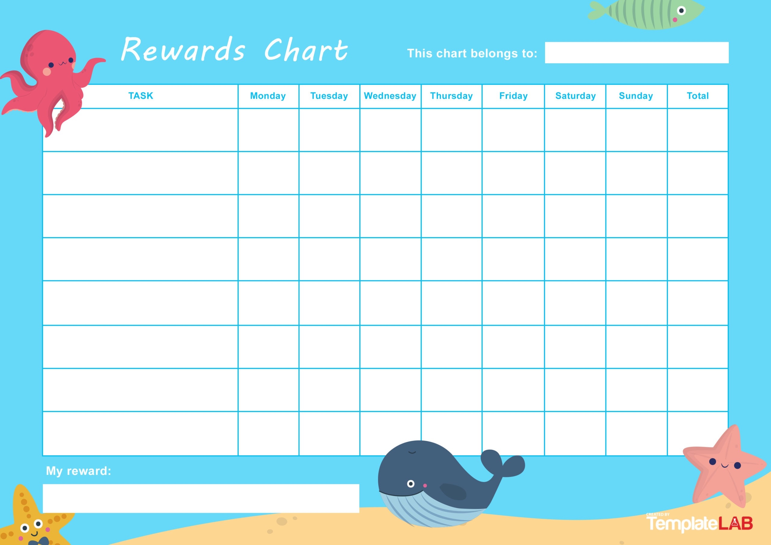 Weekly Sticker Chart Printable Weekly Sticker Chart Printable