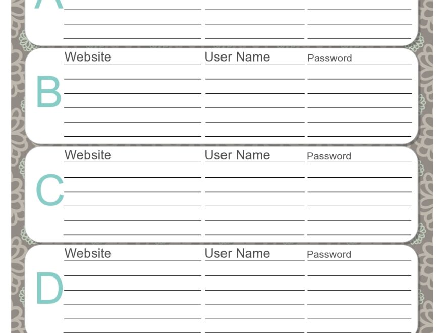 30 Useful Password List Templates Logs TemplateArchive