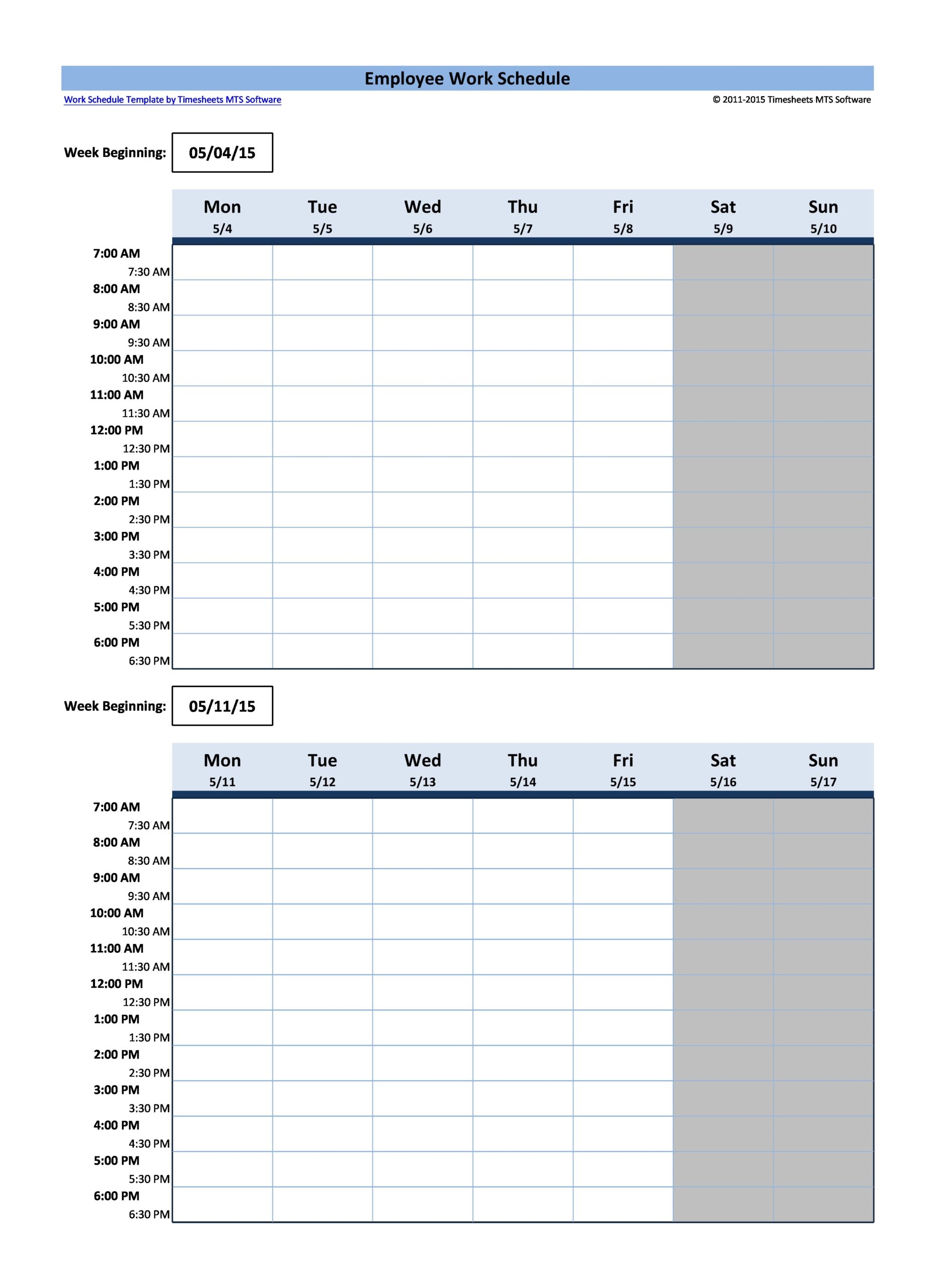 37 Free Employee Schedule Templates Excel Word PDF 37 Free Employee Schedule Templates Excel Word PDF