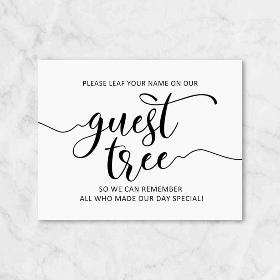 Printable Please Leaf Your Signature Sign