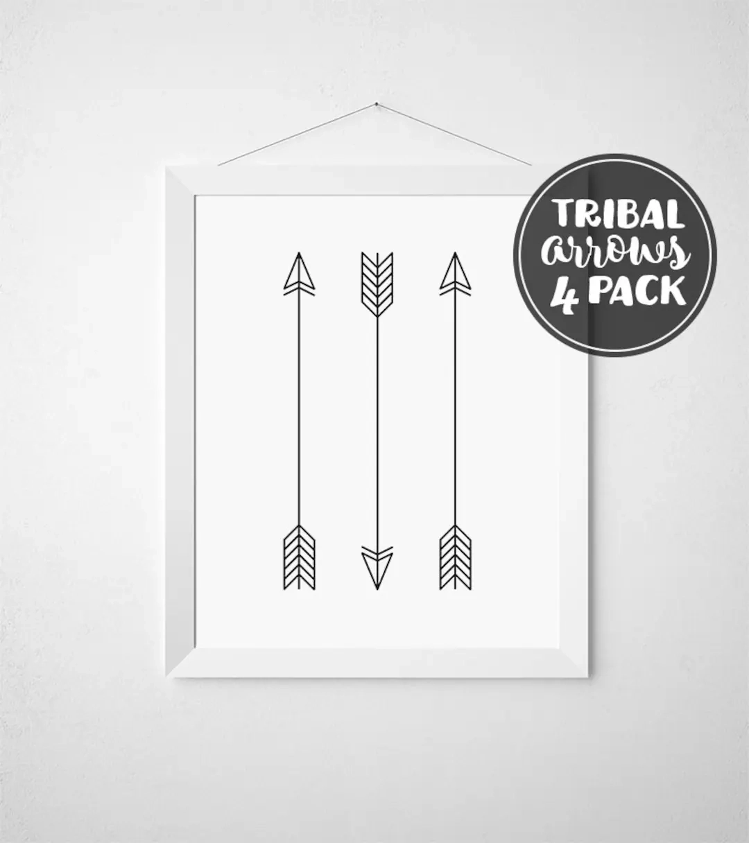 Arrow Printable Tribal Arrows Arrow Nursery 8x10 Arrow Art 5x7 Arrow Print DIY Art Printable Art Black And White Decor Etsy