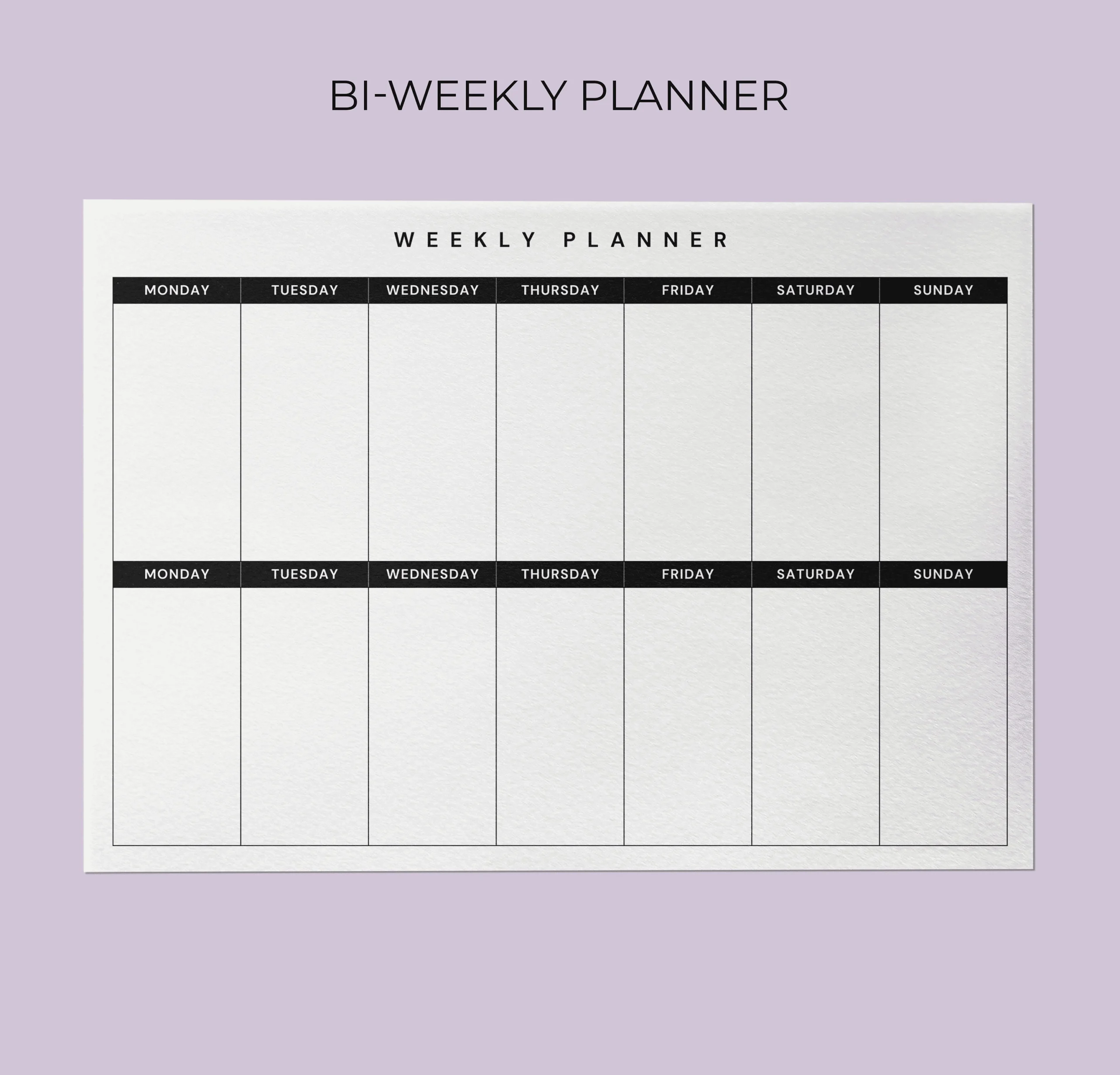 Printable Biweekly Family Planner Printable Biweekly Family Planner