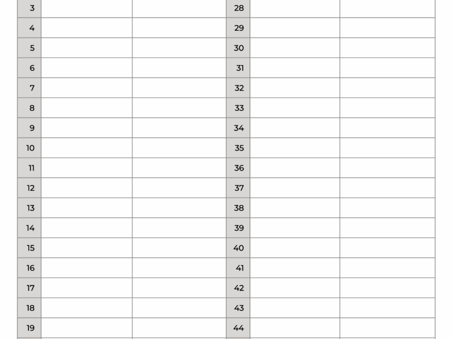Chess Score Sheet Free PDF Template Chess