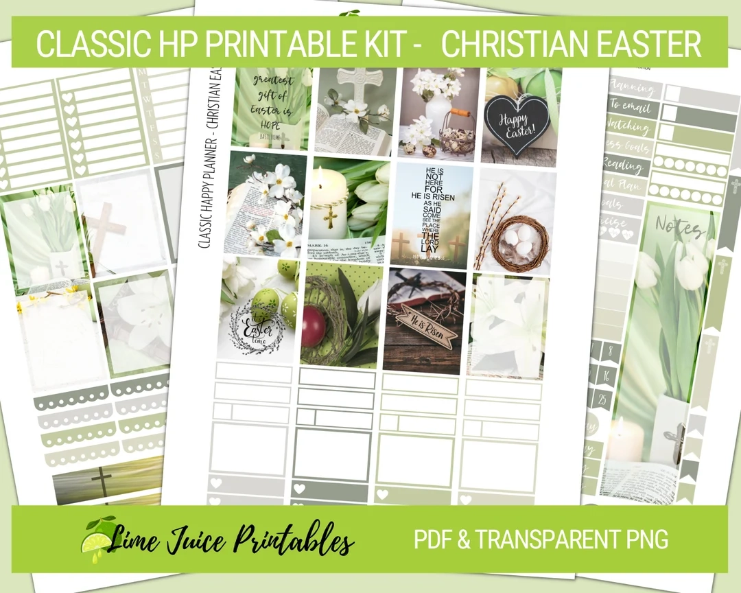 Printable For Happy Planner Christian