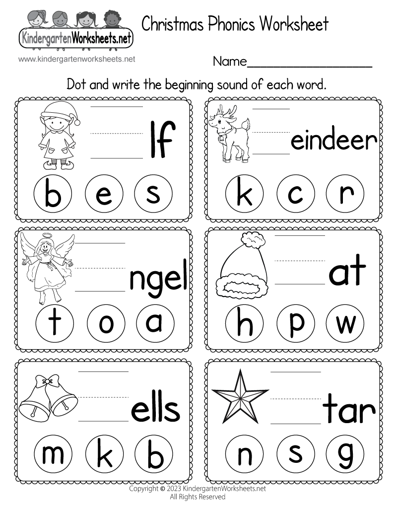 Christmas Phonics Worksheet Free Printable Digital PDF Christmas Phonics Worksheet Free Printable Digital PDF