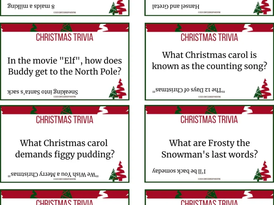 Christmas Trivia For Kids Printable MicheleTripple