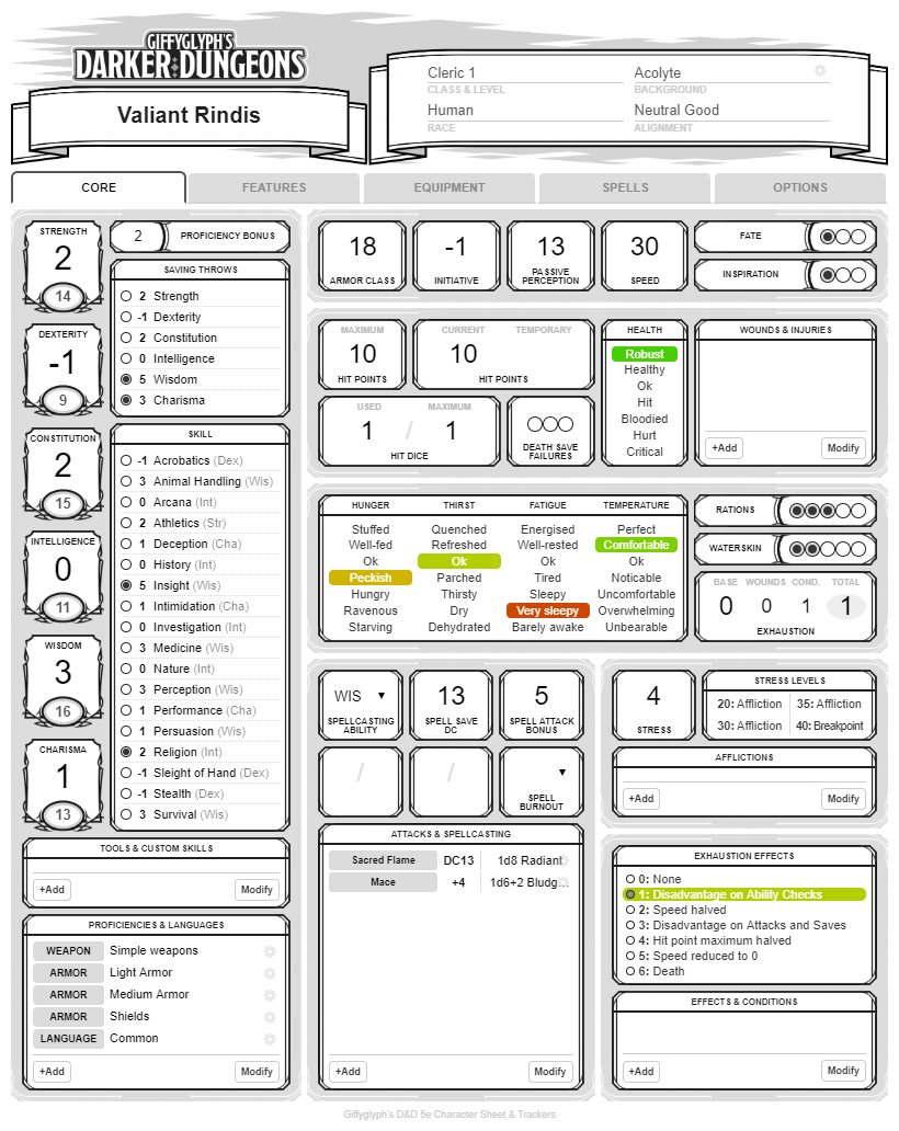 Darker Dungeons Roll20 Character Sheet v2 0 Is Live R darkerdungeons5e