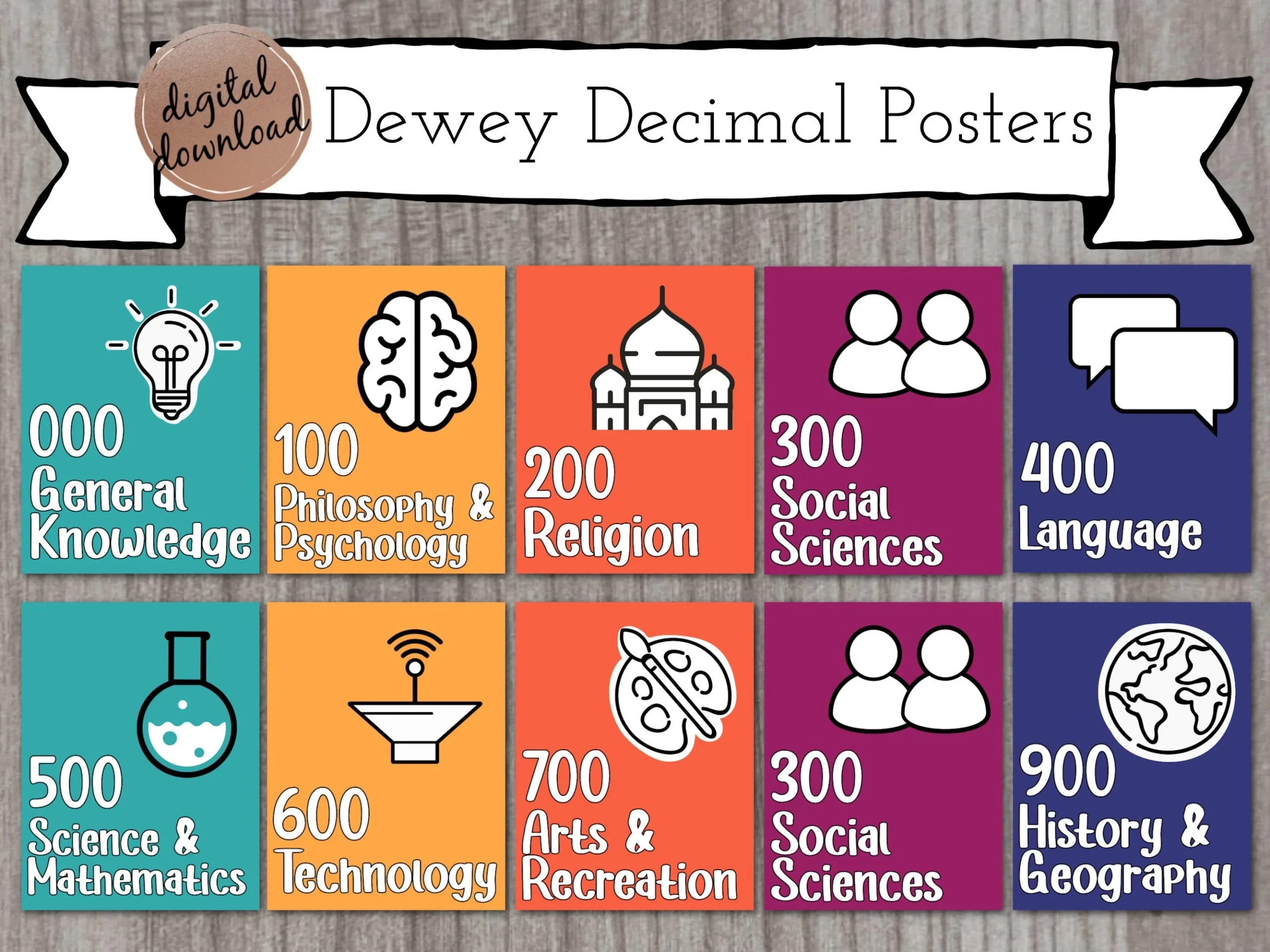 Printable Dewey Signs -Teacherspayteachers Printable Dewey Signs -Teacherspayteachers