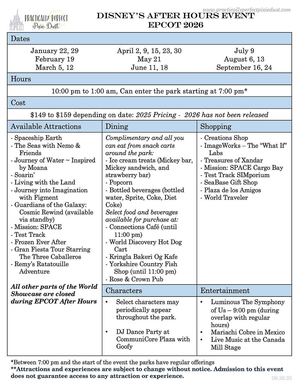 Printable Cheat Sheet 2026
