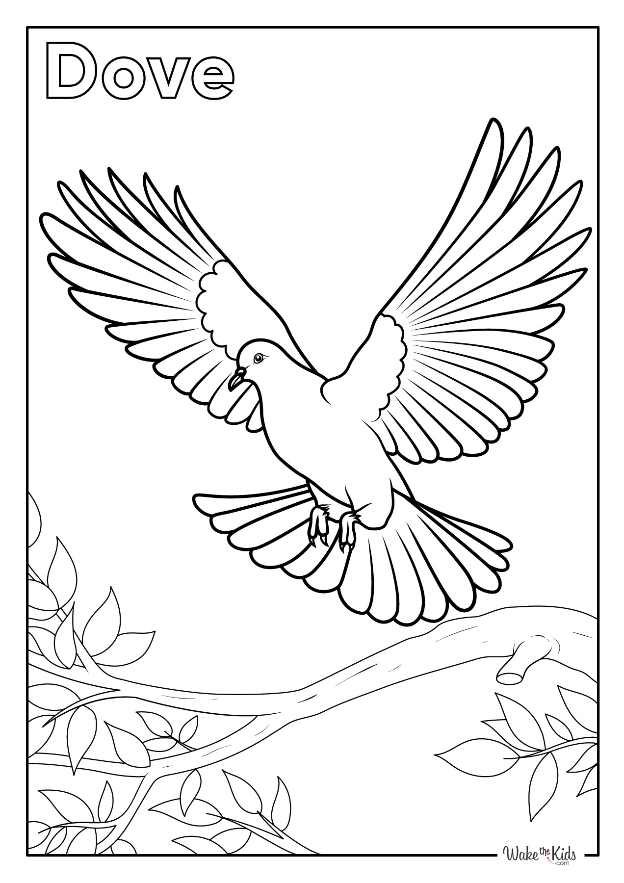 Dove Coloring Pages Free Printable PDFs WakeTheKids Dove Coloring Pages Free Printable PDFs WakeTheKids