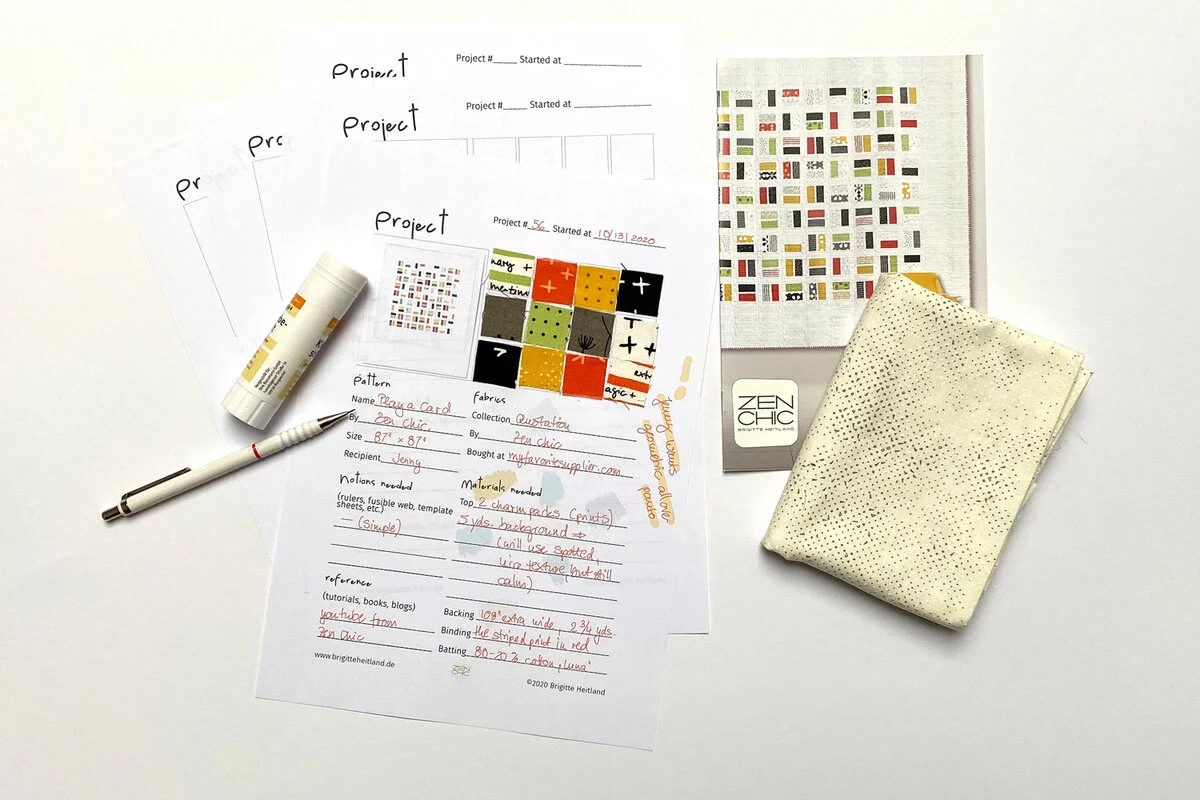 Download A Free Printable Quilt Project Planner