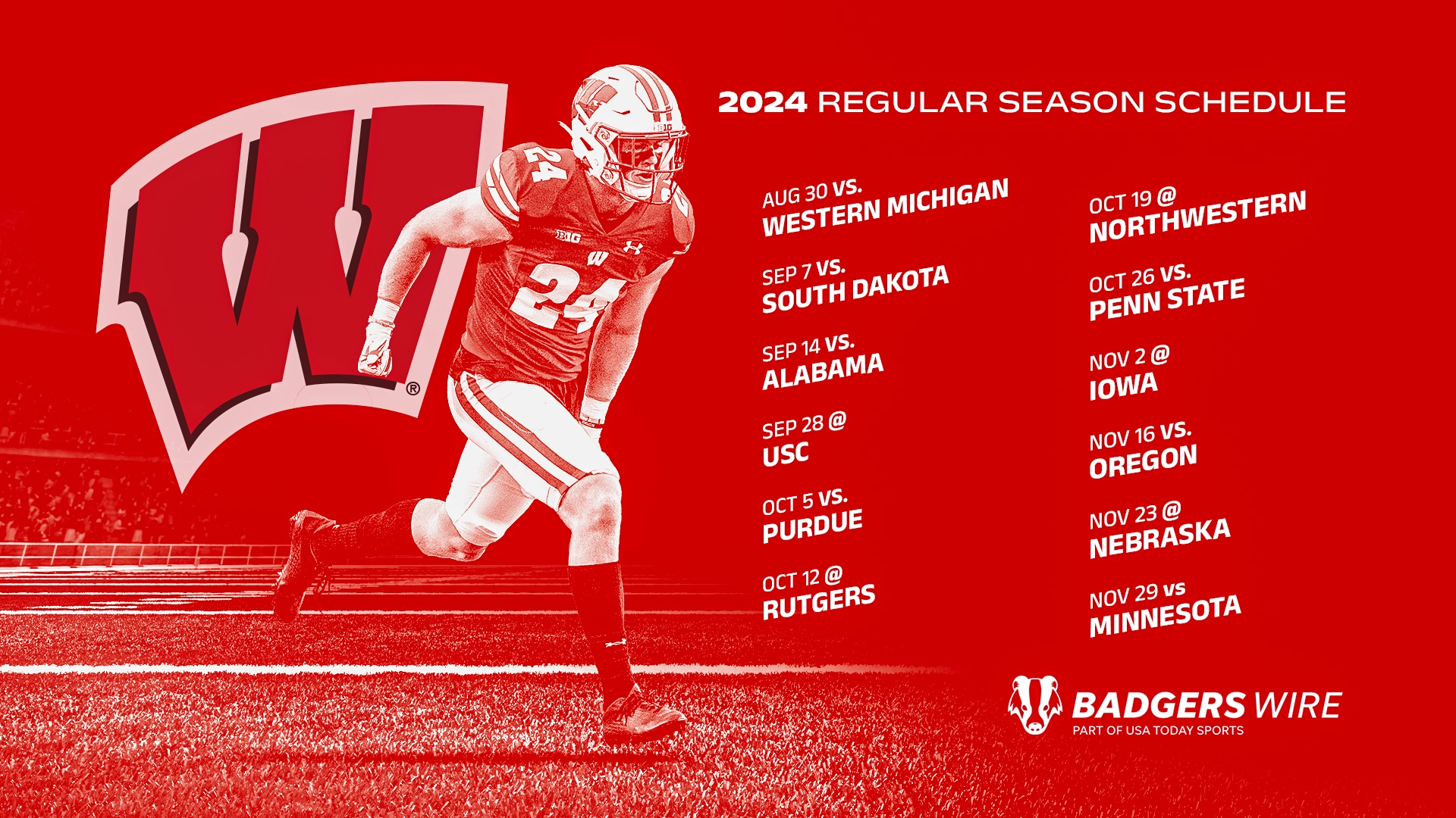 Downloadable 2024 Wisconsin Badgers Football Schedule Downloadable 2024 Wisconsin Badgers Football Schedule