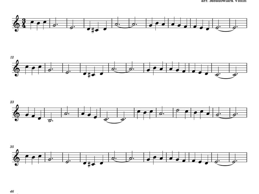 Easy Stephen Foster Songs For Violin Free Sheet Music Worksheets Library
