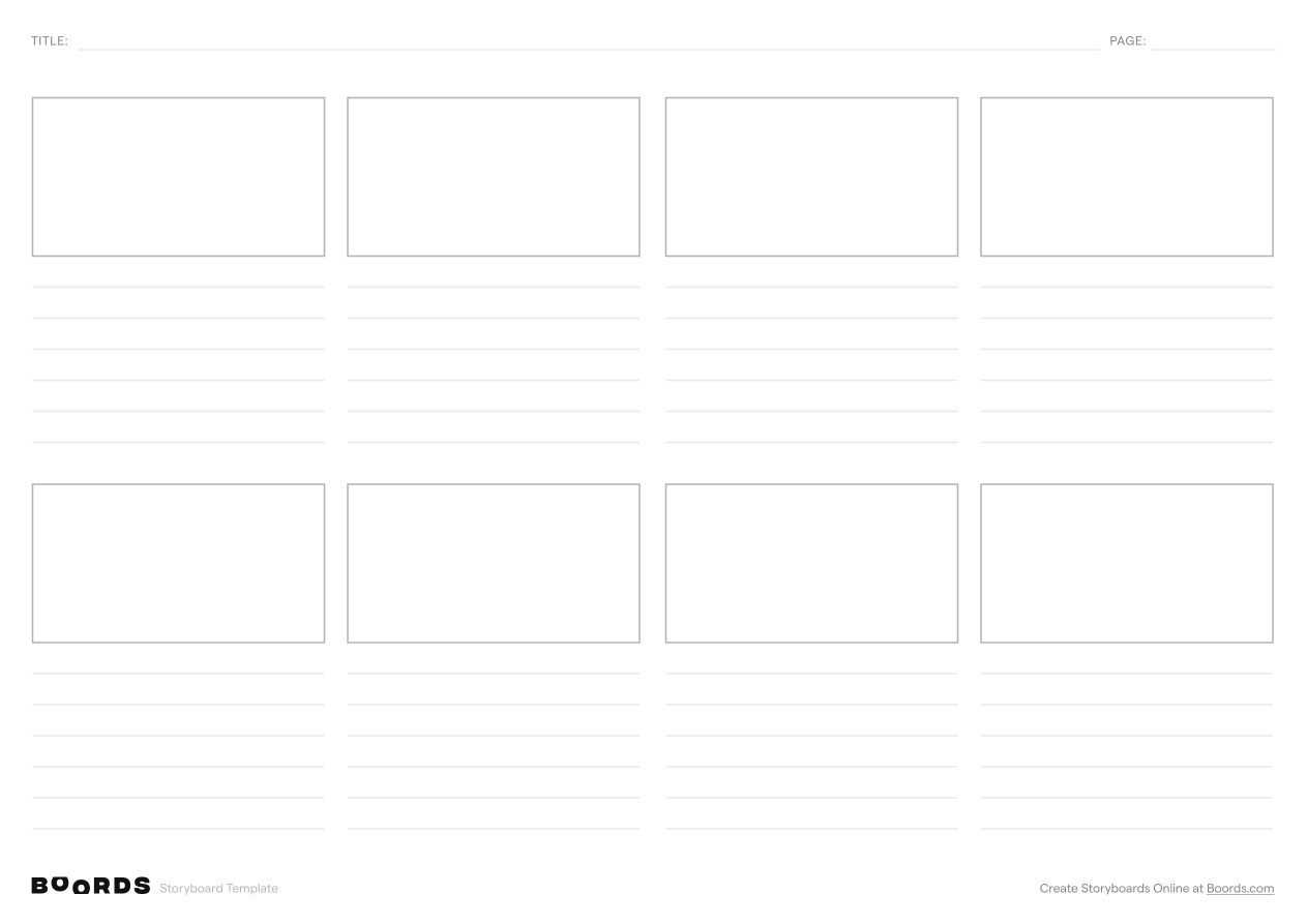 FREE Blank Storyboard Templates Instant Download Boords FREE Blank Storyboard Templates Instant Download Boords