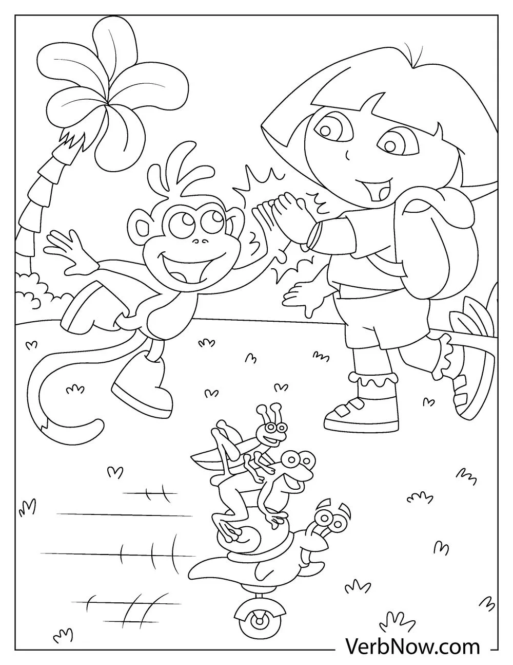 Printable Dora Coloring Sheets Printable Dora Coloring Sheets