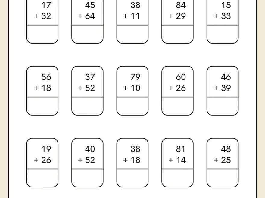 Free Printable 2nd Grade Math Worksheets Canva