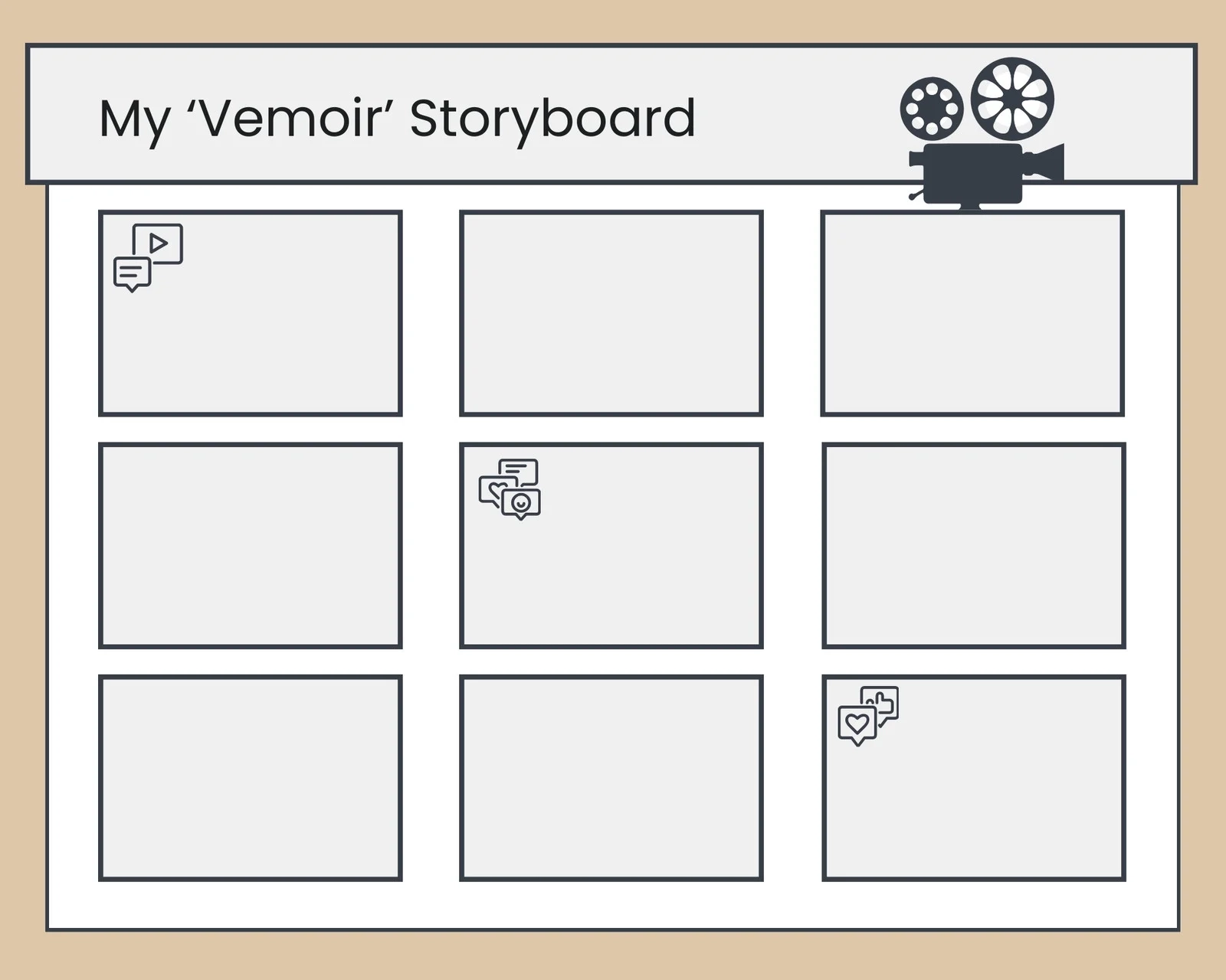 Free Printable Customizable Storyboard Templates Canva Free Printable Customizable Storyboard Templates Canva