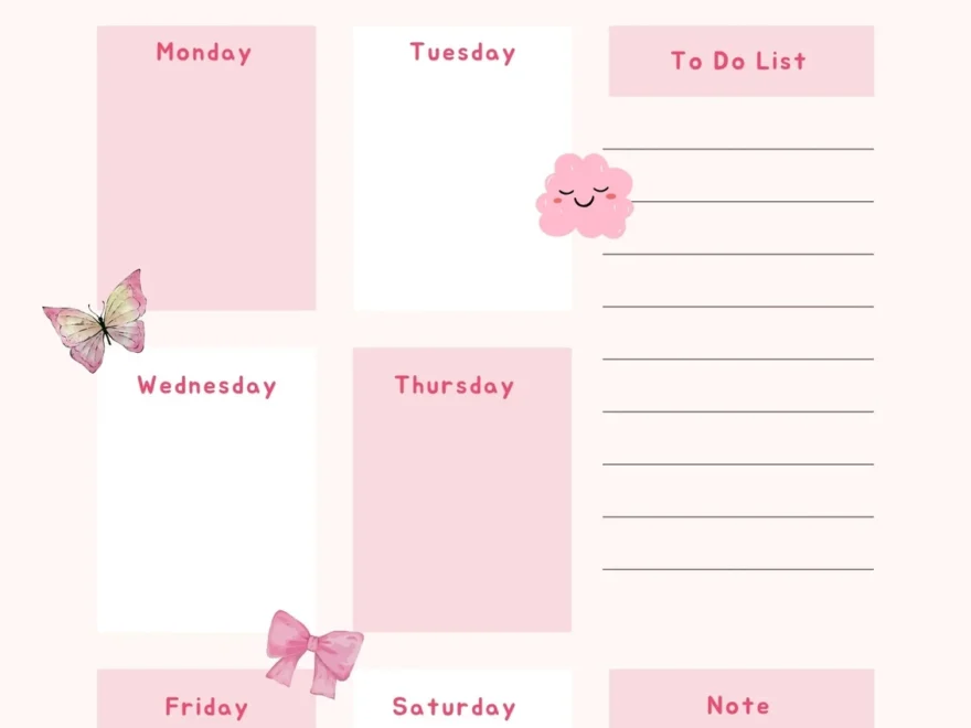 Free Printable Cute Planner Templates To Edit Online Canva