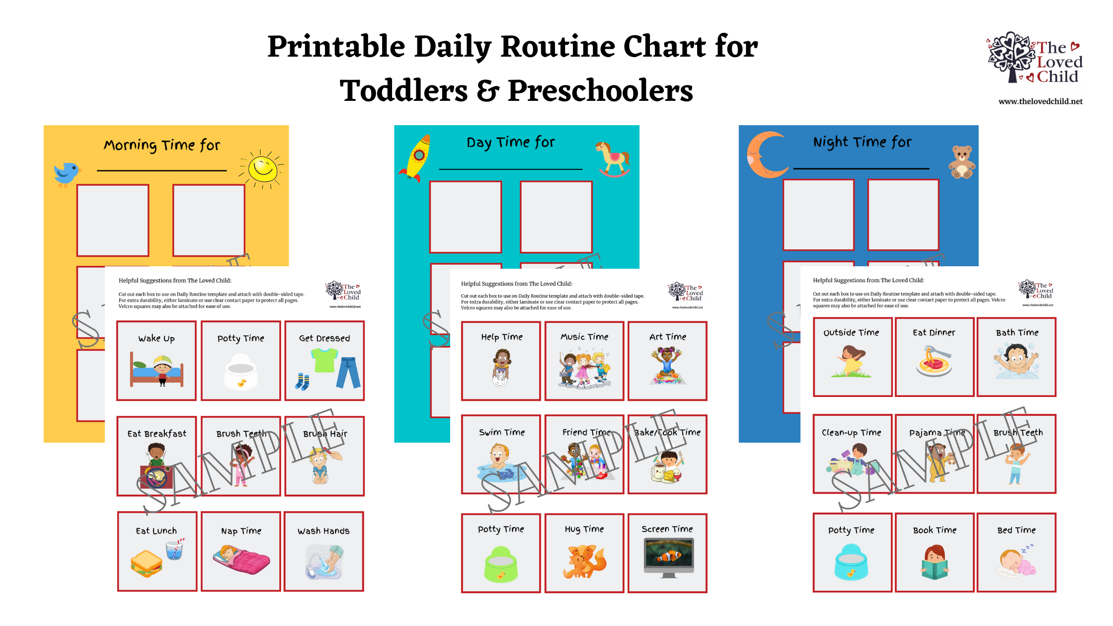 FREE Printable From TLC Daily Routine Chart For Toddlers And Preschoolers The Loved Child