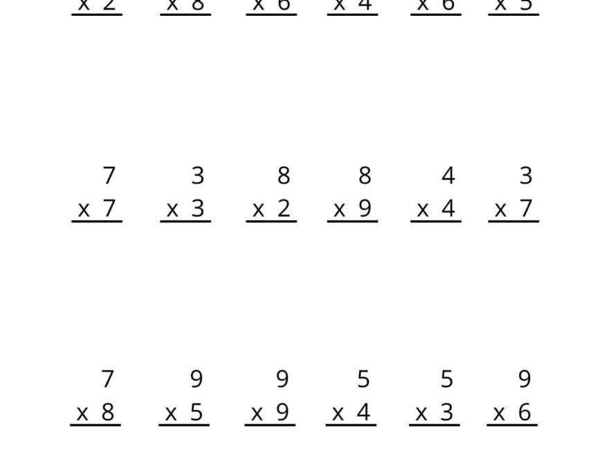 FREE PRINTABLE MULTIPLICATION WORKSHEETS WonkyWonderful