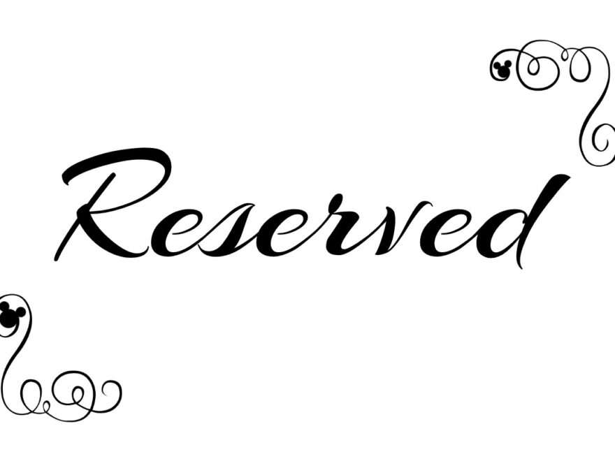 Free Printable Reserved Seating Signs For Your Wedding Ceremony