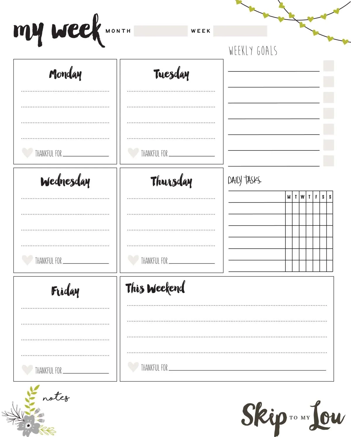 Free Calendar And Planner Printables Free Calendar And Planner Printables