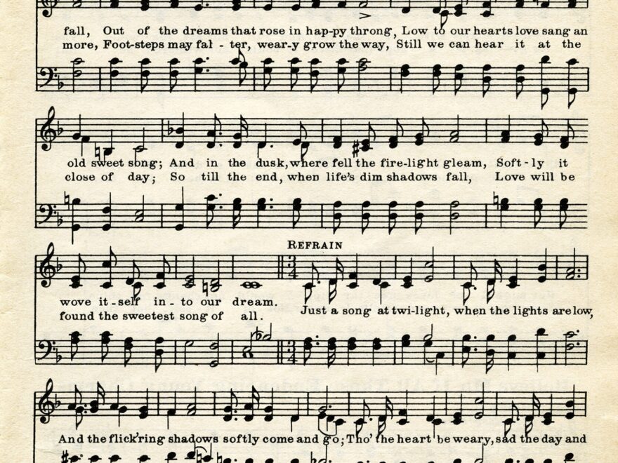 Free Vintage Printable Love Song Sheet Music The Old Design Shop