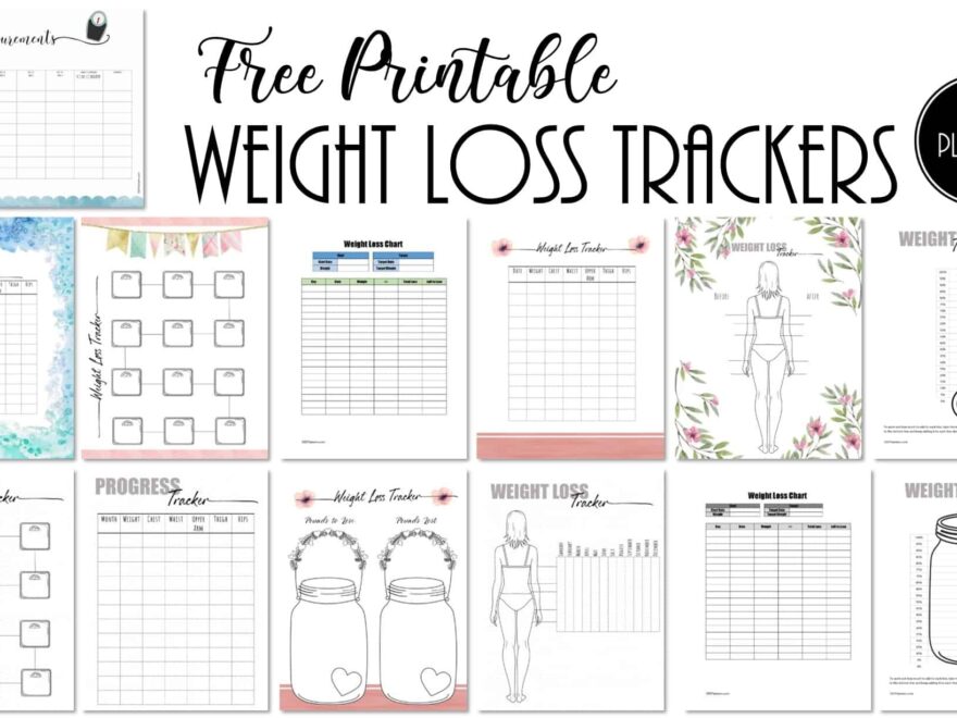 FREE Weight Loss Tracker Printable Customize Before You Print