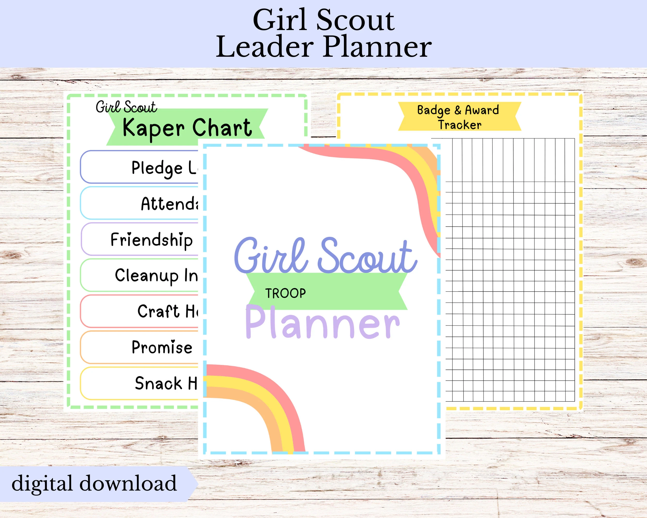 Girl Scout Planner Printables Girl Scout Planner Printables