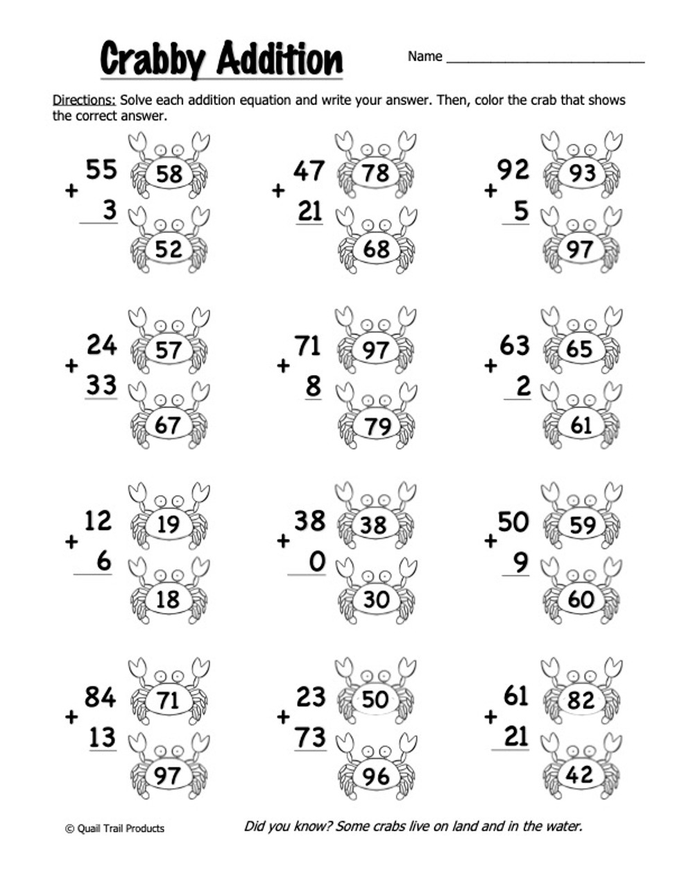 Math Sheets For 2nd Grade Printable