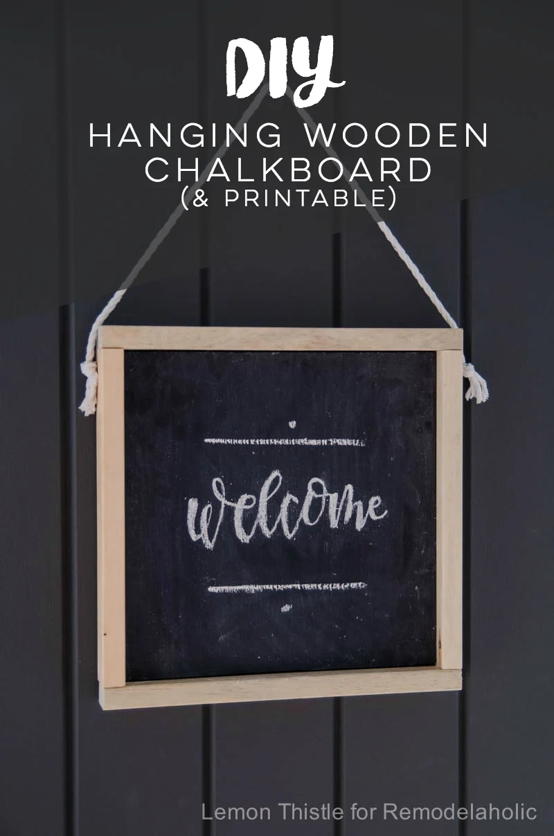 Printable Chalkboard Name Signs