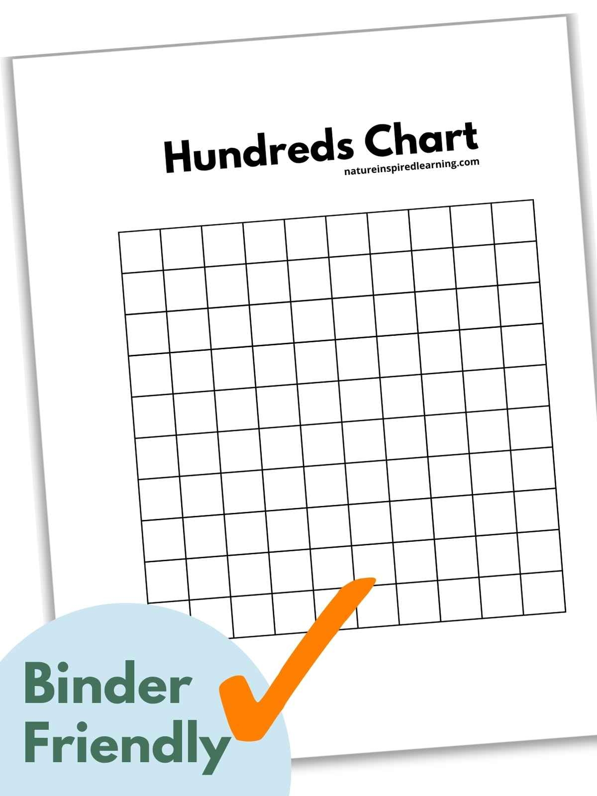 Printable 100s Chart Blank Printable 100s Chart Blank