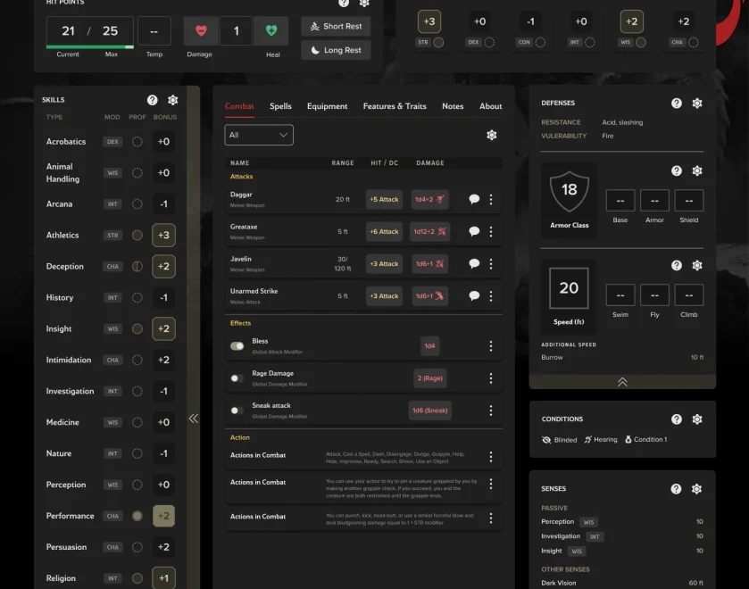 Introducing The New Roll20 Dungeons Dragons Character Sheet Roll20 Blog