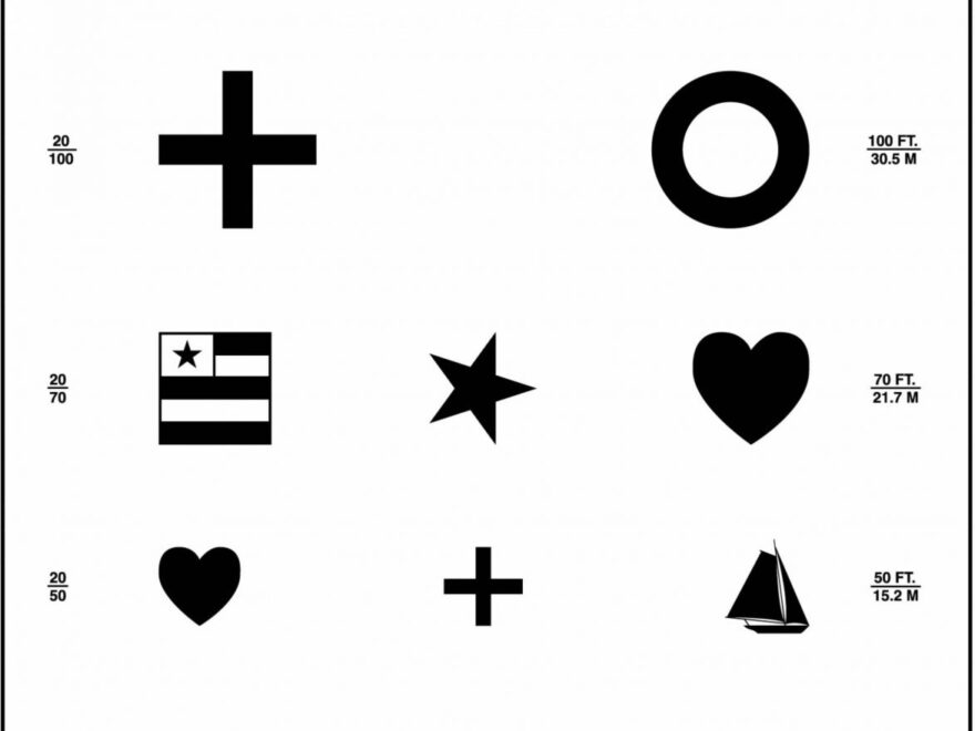 Kindergarten Eye Test Chart Precision Vision