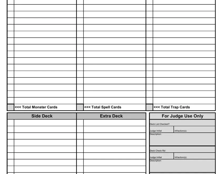Konami Decklist Form Fill Out Printable PDF Forms Online