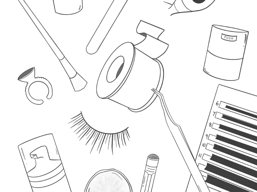 Lash Artist Coloring Coloring Page Salon Waiting Room Lash Artist Printable Esthetician Printable Lash Art Kids Waiting Room Etsy