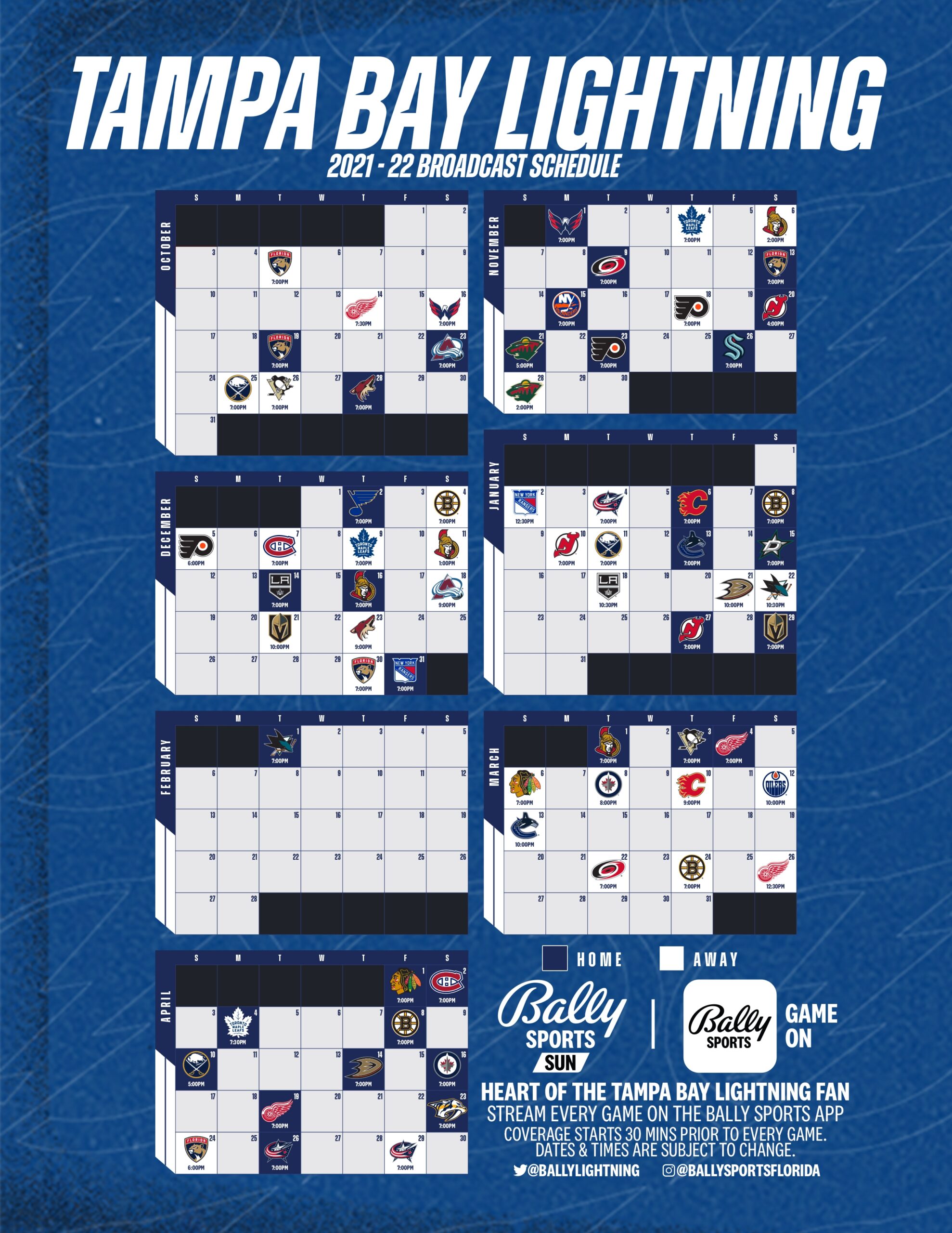 Lightning On FanDuel Sports Network On X OFFICIAL The Back to back Stanley Cup Champion TBLightning Are BACK On Bally Sports Sun With 69 Regular Season Games Airing Streaming Across North Central