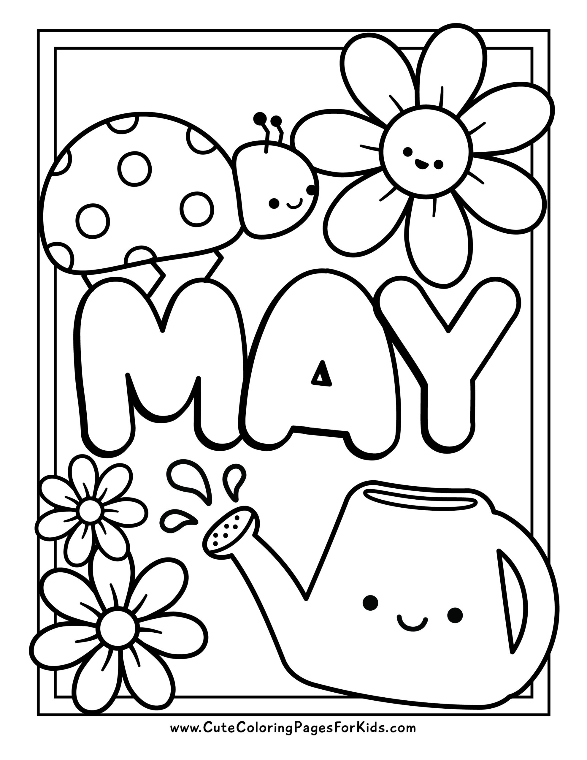 May Coloring Sheets Free Printable May Coloring Sheets Free Printable