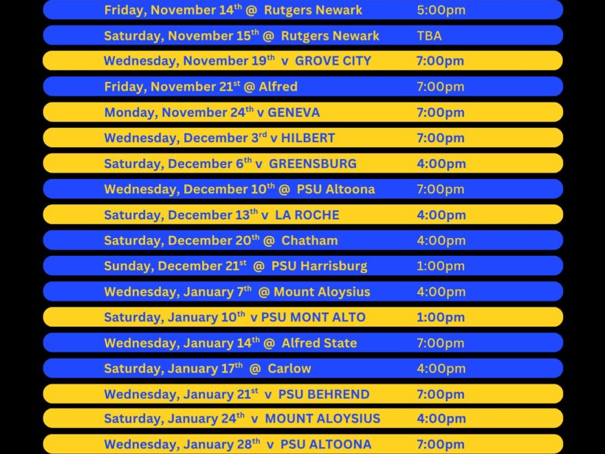 Pitt Bradford Men s Basketball On X Our 2025 2026 Game Schedule Https t co 1ngCxoHGr4 X