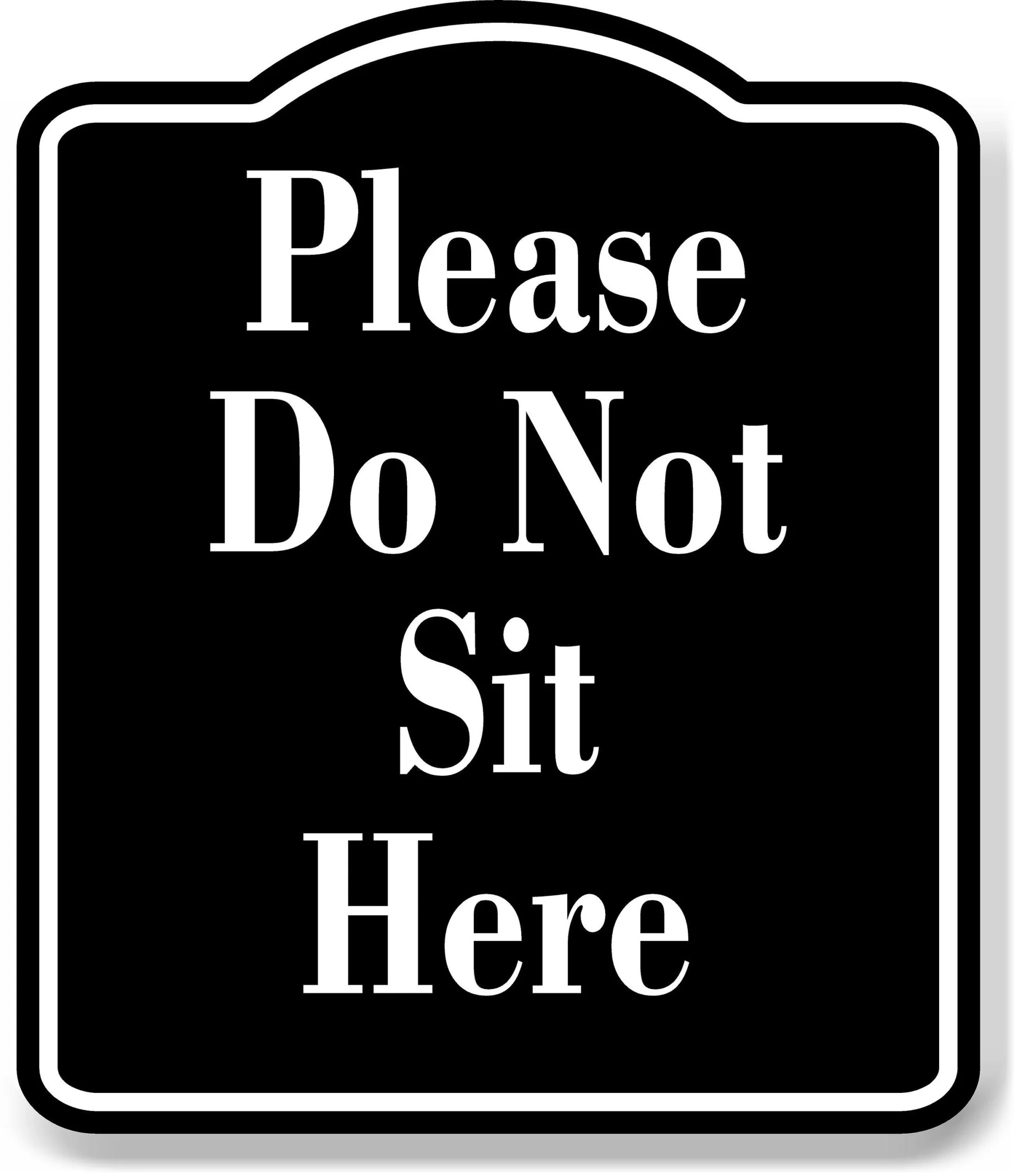 Printable Do Not Sit Sign