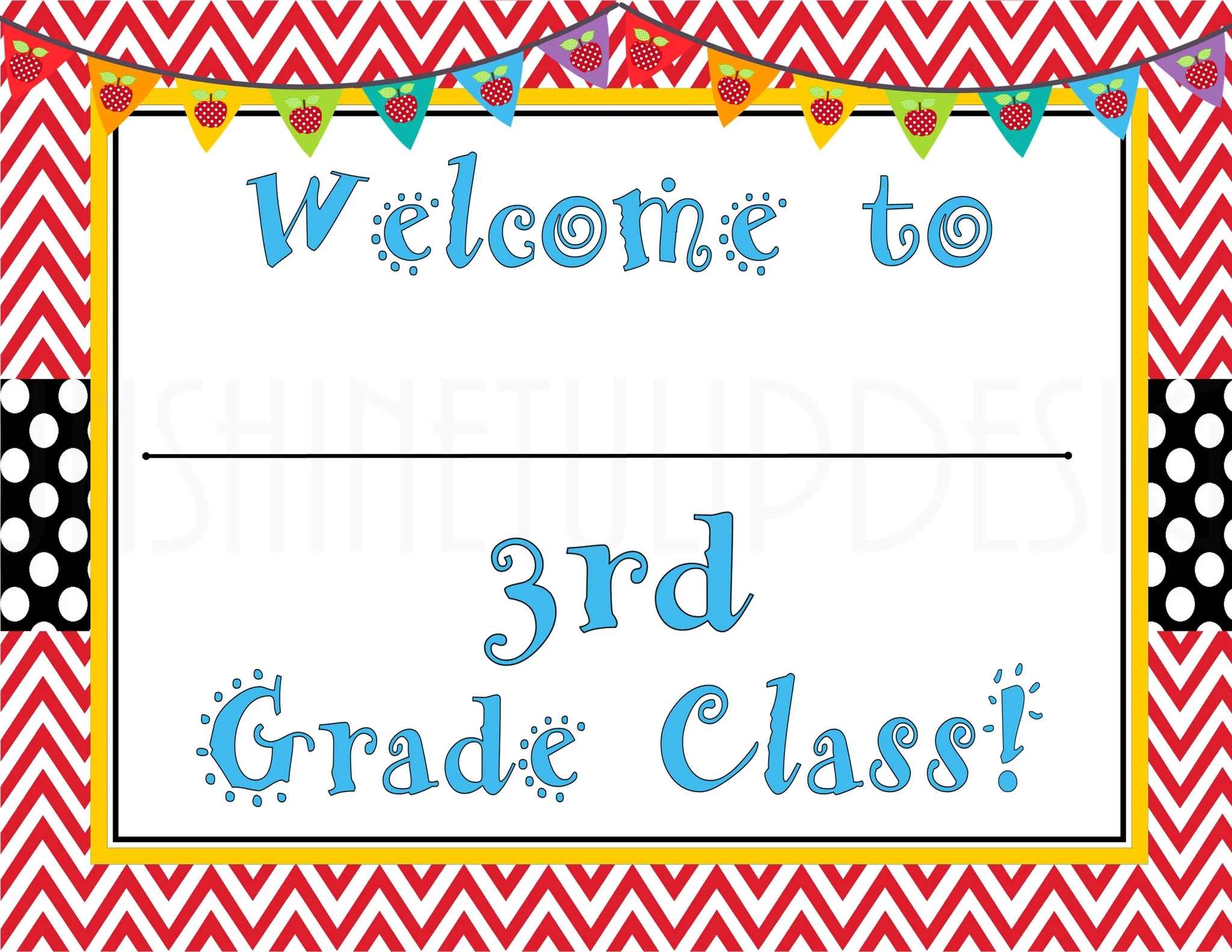 Printable Teacher Welcome Sign