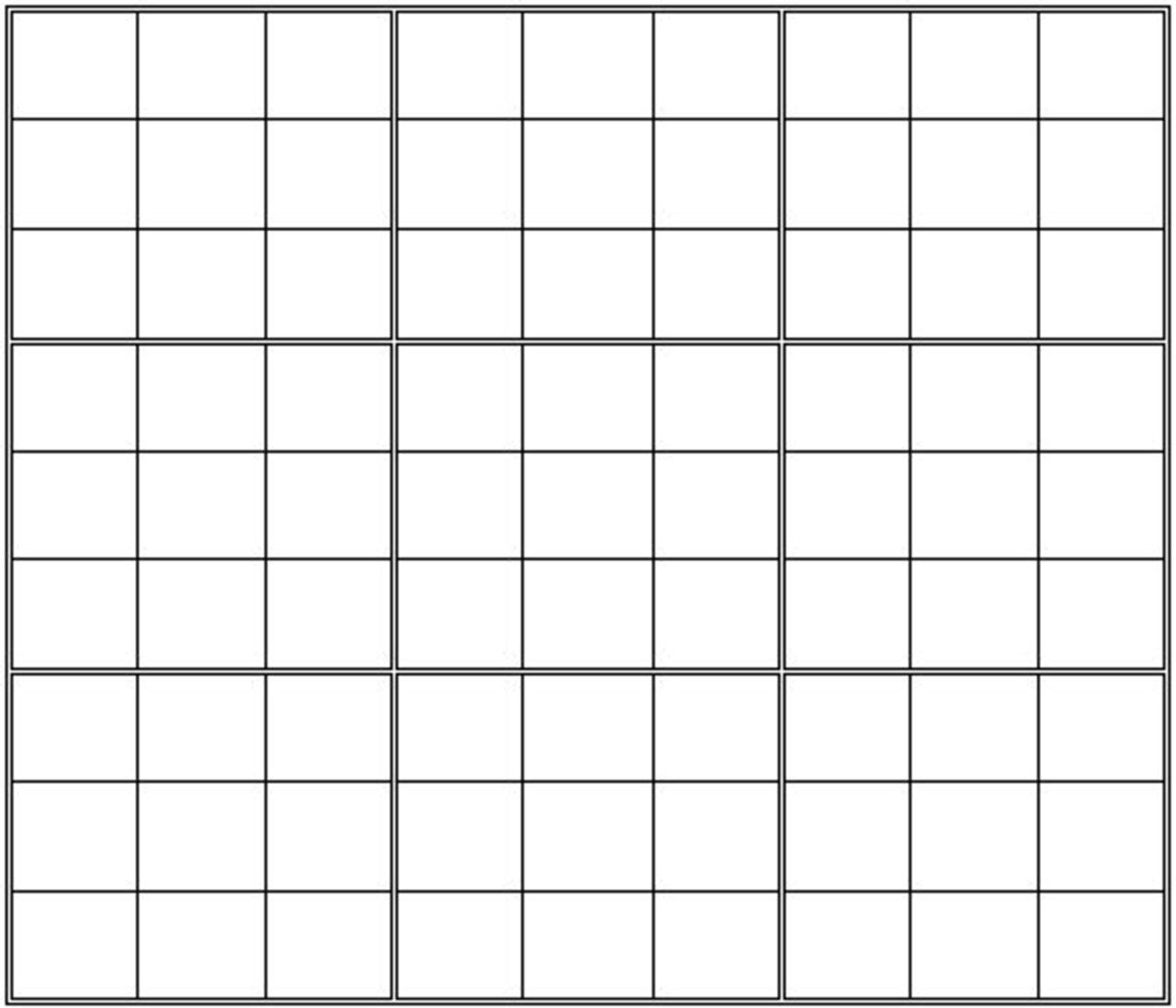 Printable Blank Sudoku Grid HubPages Worksheets Library