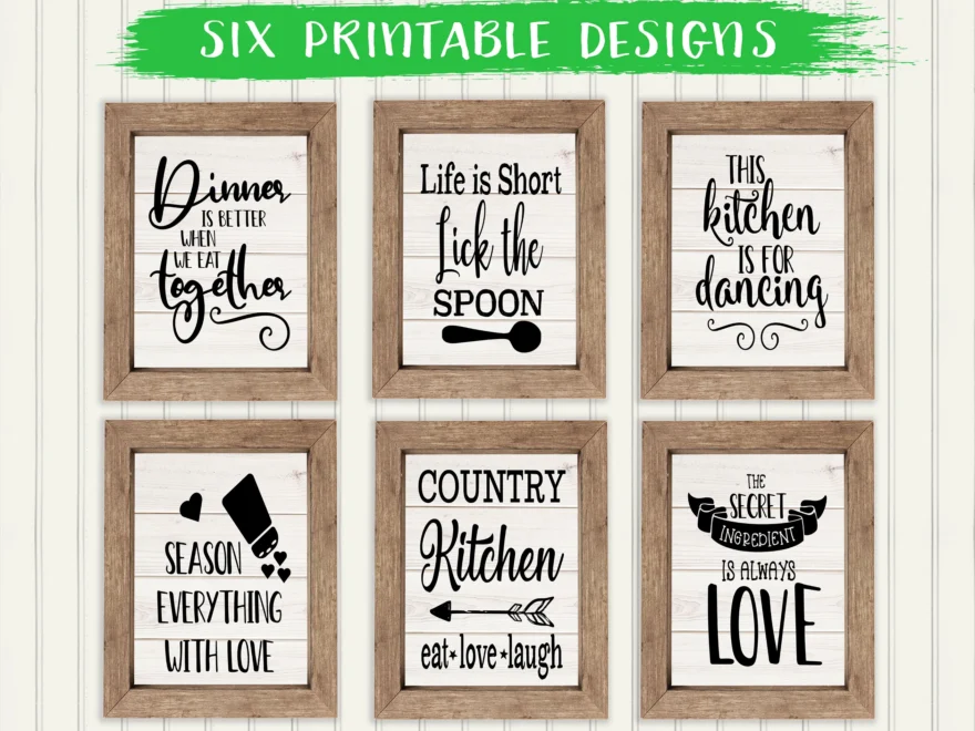 Printable Farmhouse Kitchen Sign country Kitchen Etsy