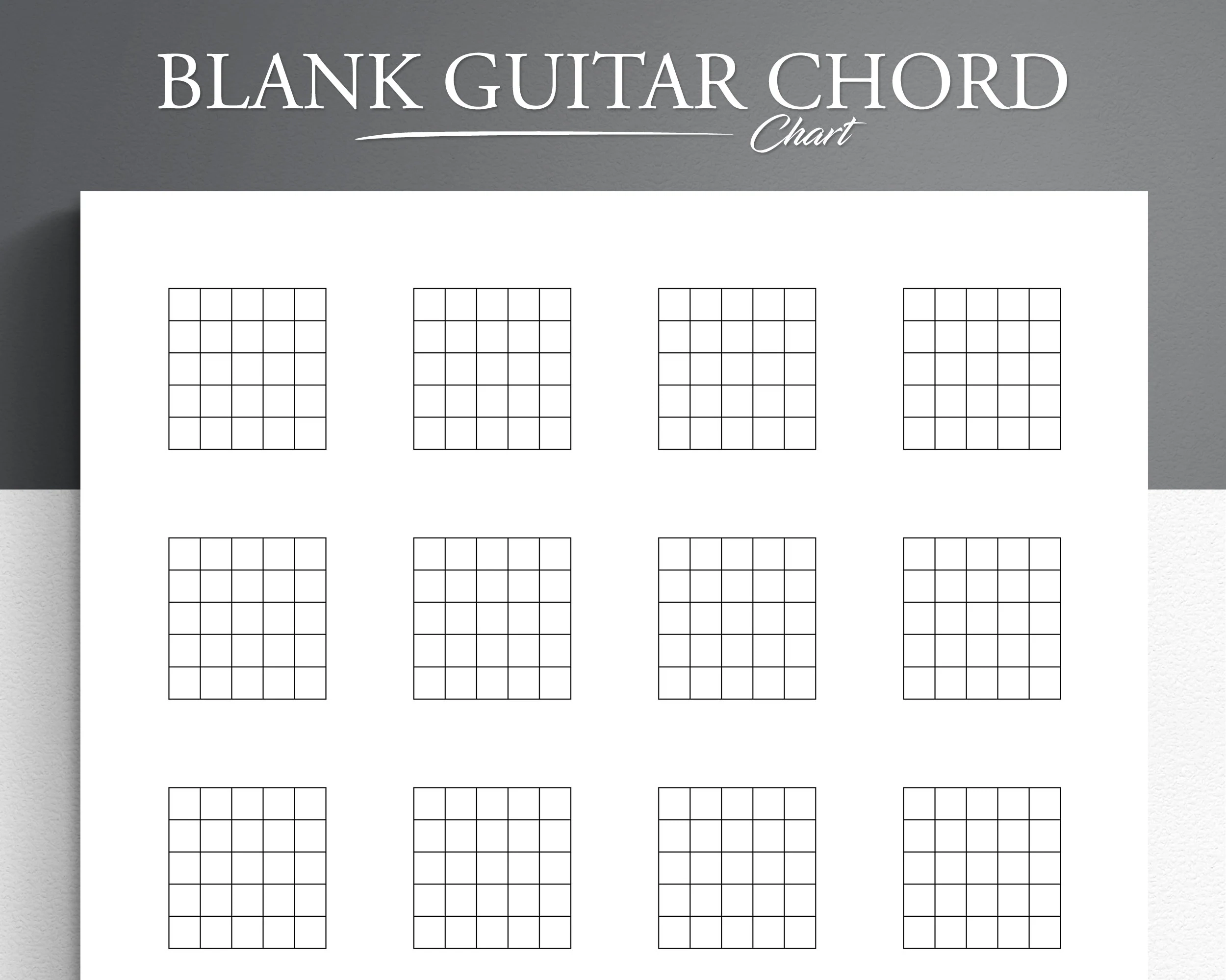 Printable Blank Chord Sheets