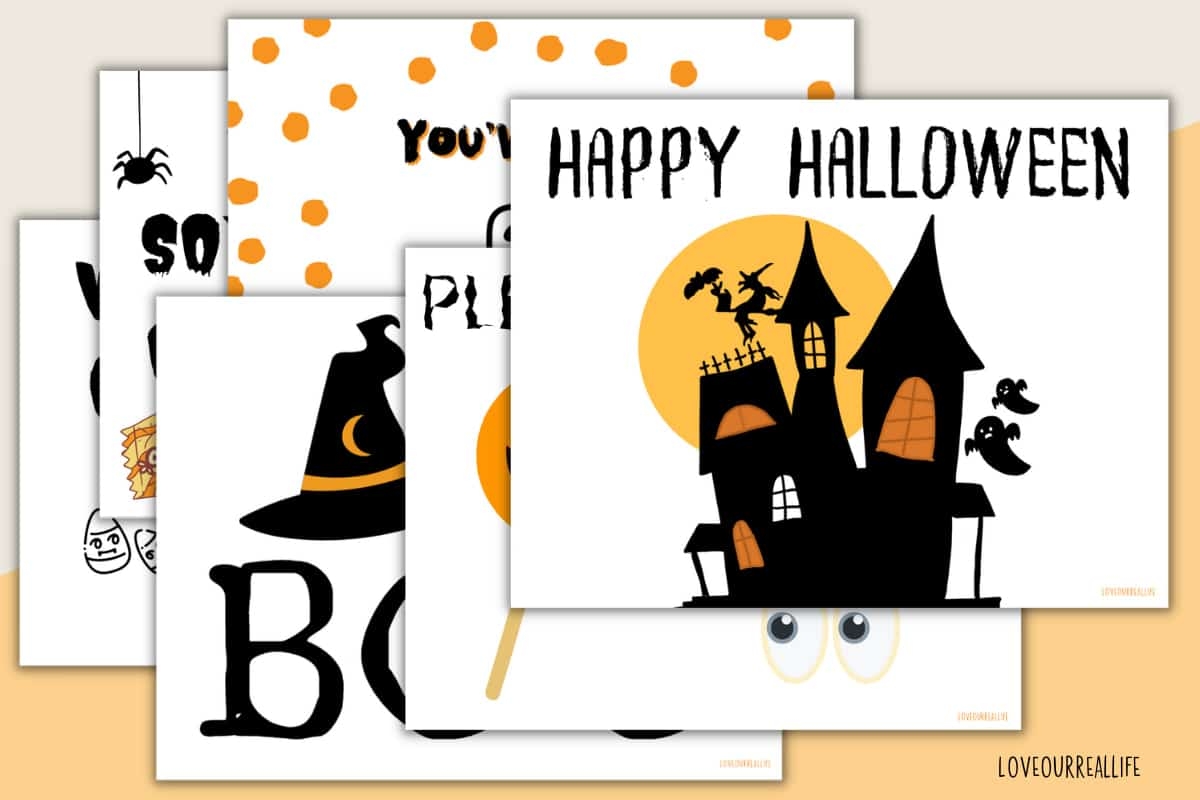 Printable Happy Halloween Sign 19 FREE Printables Love Our Real Life Printable Happy Halloween Sign 19 FREE Printables Love Our Real Life