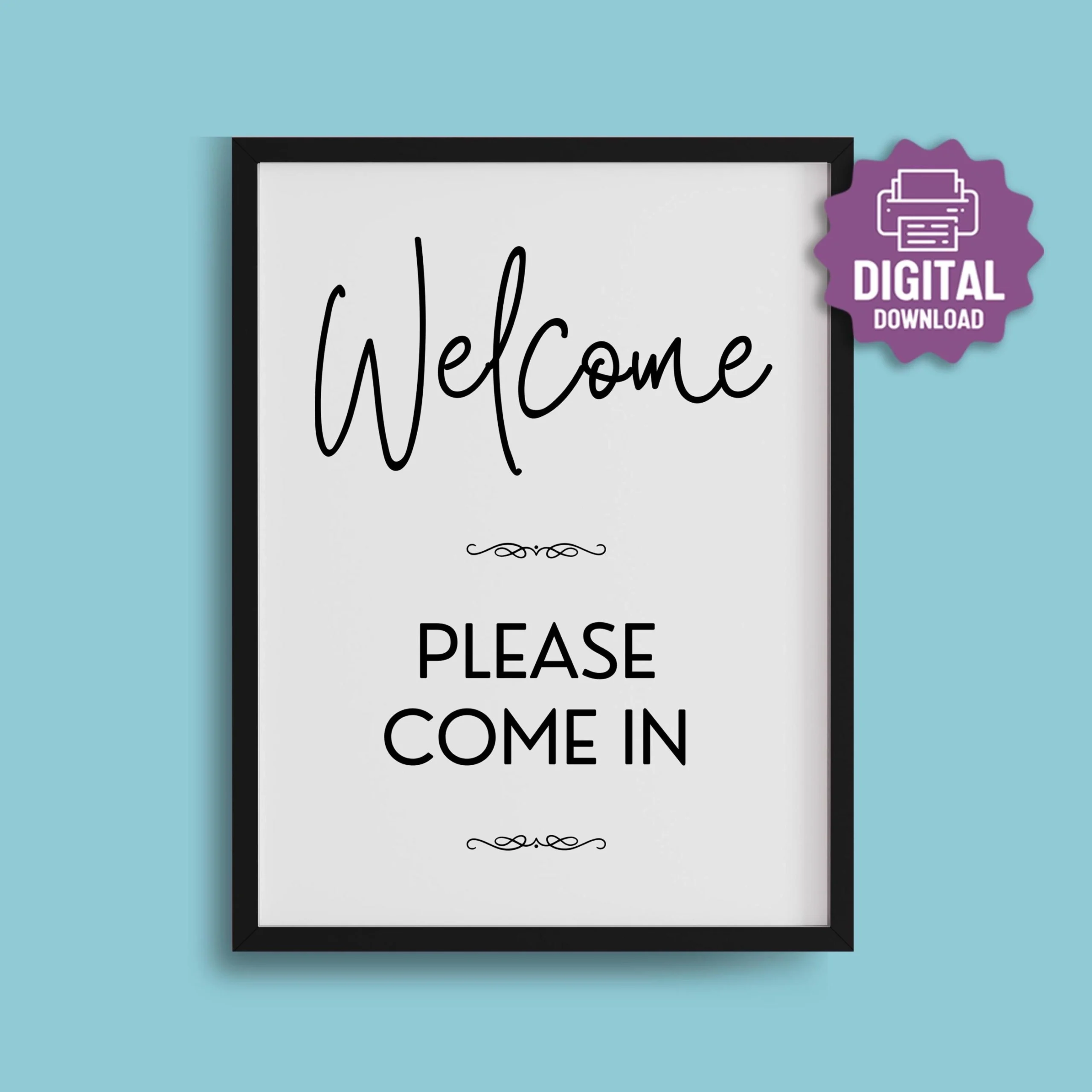 PRINTABLE Please Come In SIGN Waiting Room Therapist Reception Front Desk Interview Front Door Meeting Room Friendly Entranceway Sign Etsy
