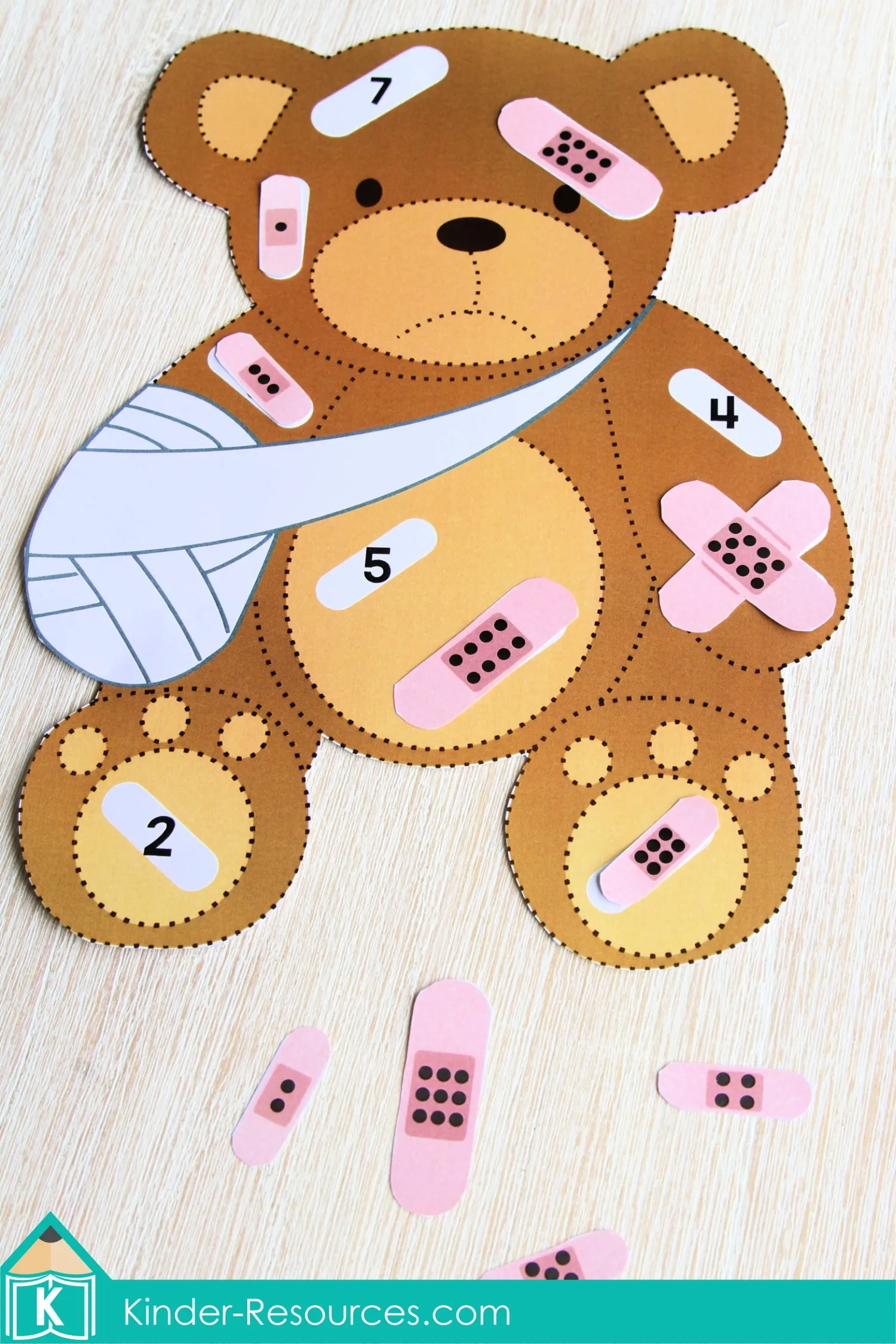 Sick Teddy Counting Activity