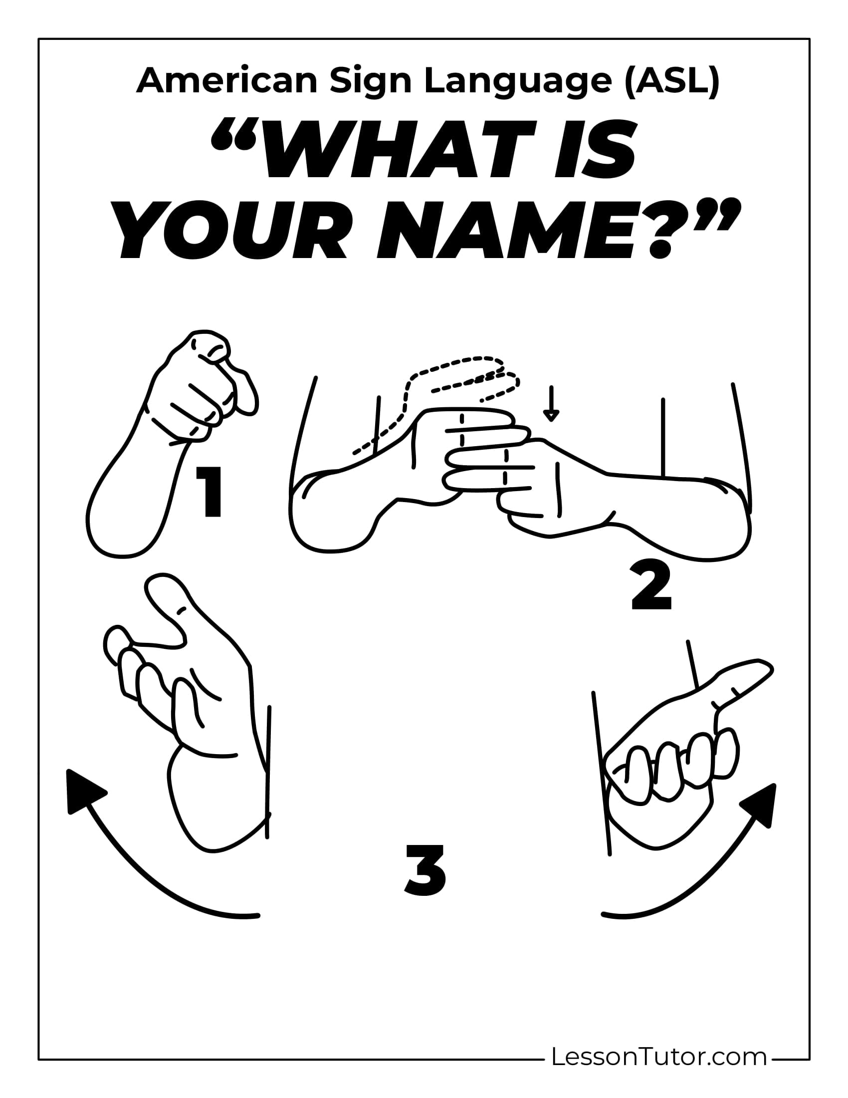 Sign Language Everyday Phrases Free Coloring Pages PDF Printables And Worksheets Lesson Tutor